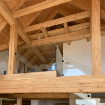 Skleněné zábradlí s černým kováním 2